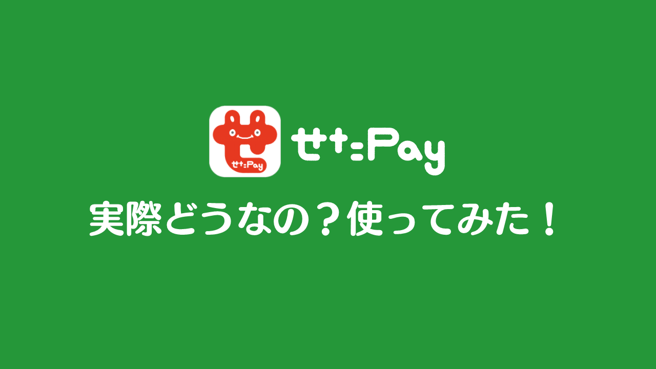 せたPay 2月20日リリース！意外と使いやすい！早速使ってみた感想